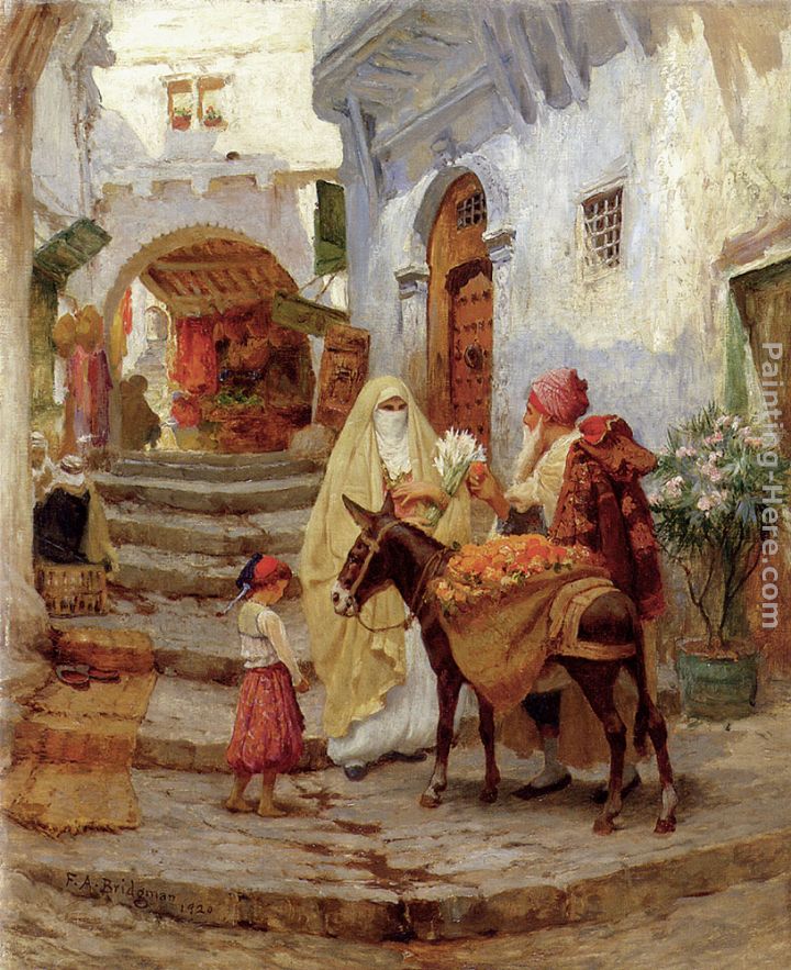 The Orange Seller painting - Frederick Arthur Bridgman The Orange Seller art painting